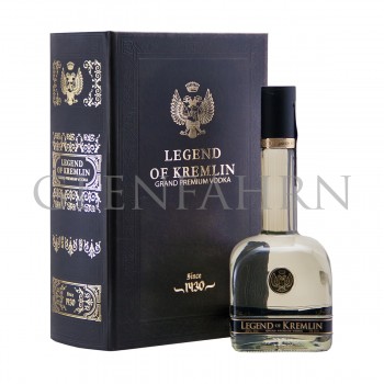 Legend of Kremlin Vodka "Buch" Geschenkpackung schwarz