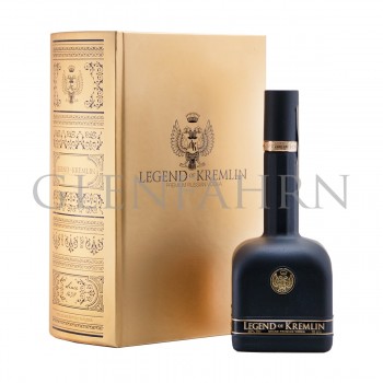 Legend of Kremlin Vodka "Buch" Geschenkpackung Gold