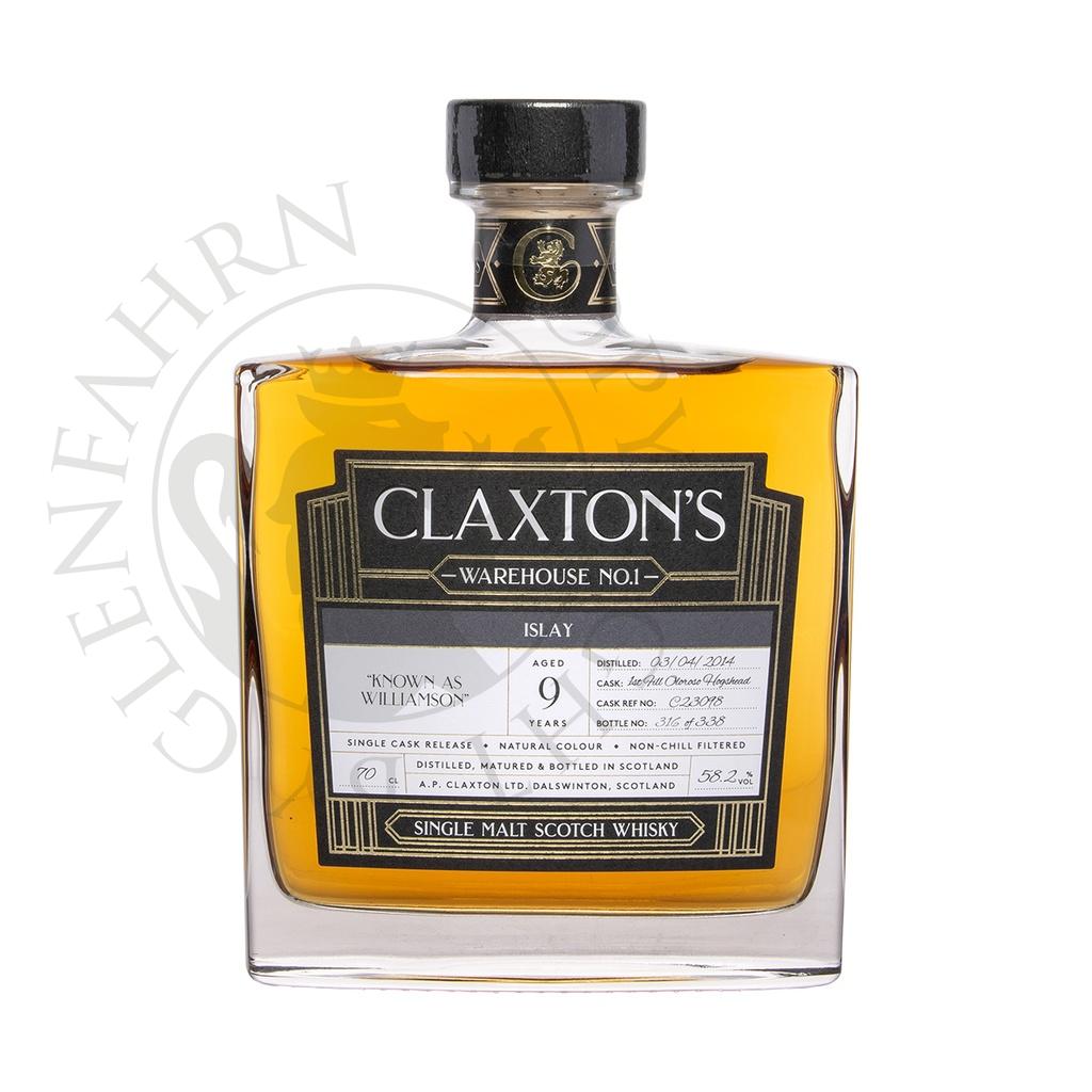 Williamson 2014 9y Cask#C23098 Warehouse No.1 Claxton's Single Malt Scotch Whisky 70cl