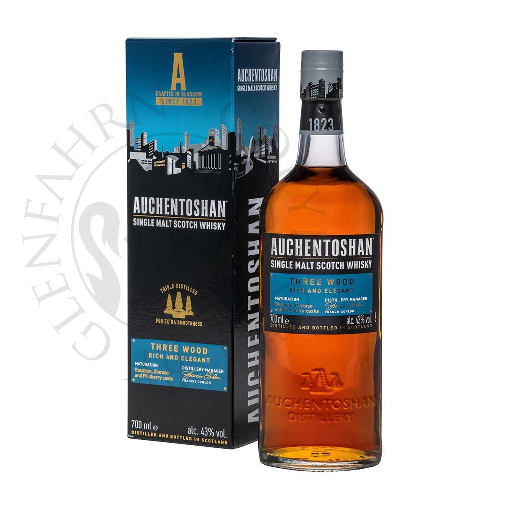 Auchentoshan Three Wood Lowland Single Malt Scotch Whisky 70cl