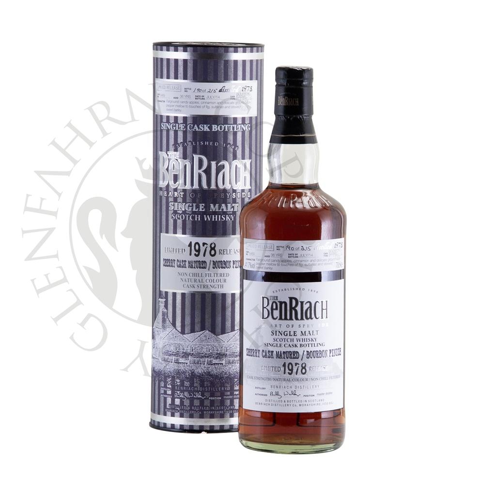 BenRiach 1978 36y Cask#5469 Speyside Single Malt Scotch Whisky 70cl