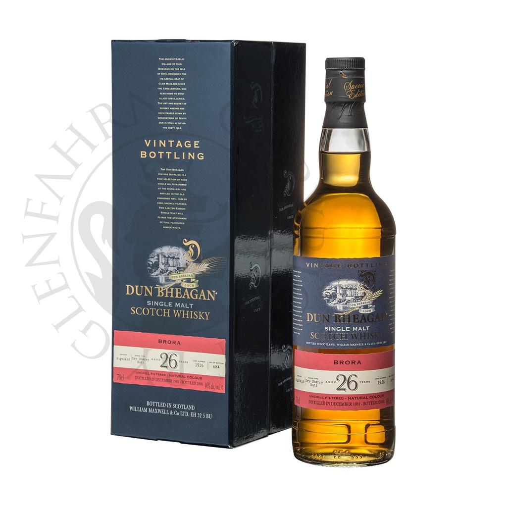 Brora 1981 26y Cask#1526 Vintage Bottling Dun Bheagan 70cl