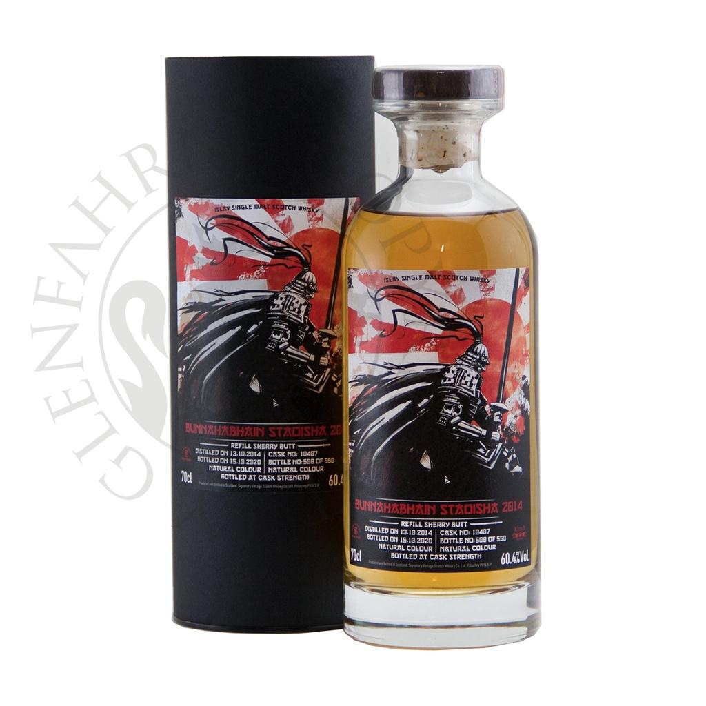 Bunnahabhain Staoisha 2014 6y Cask#10407 Samurai Signatory 70cl