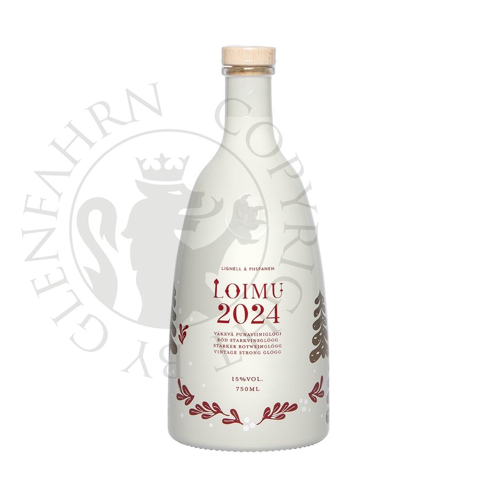 Loimu Glögi 2024 rot Finnischer Glühwein mit Pflaumen und Schwarzen Johannisbeeren 75cl