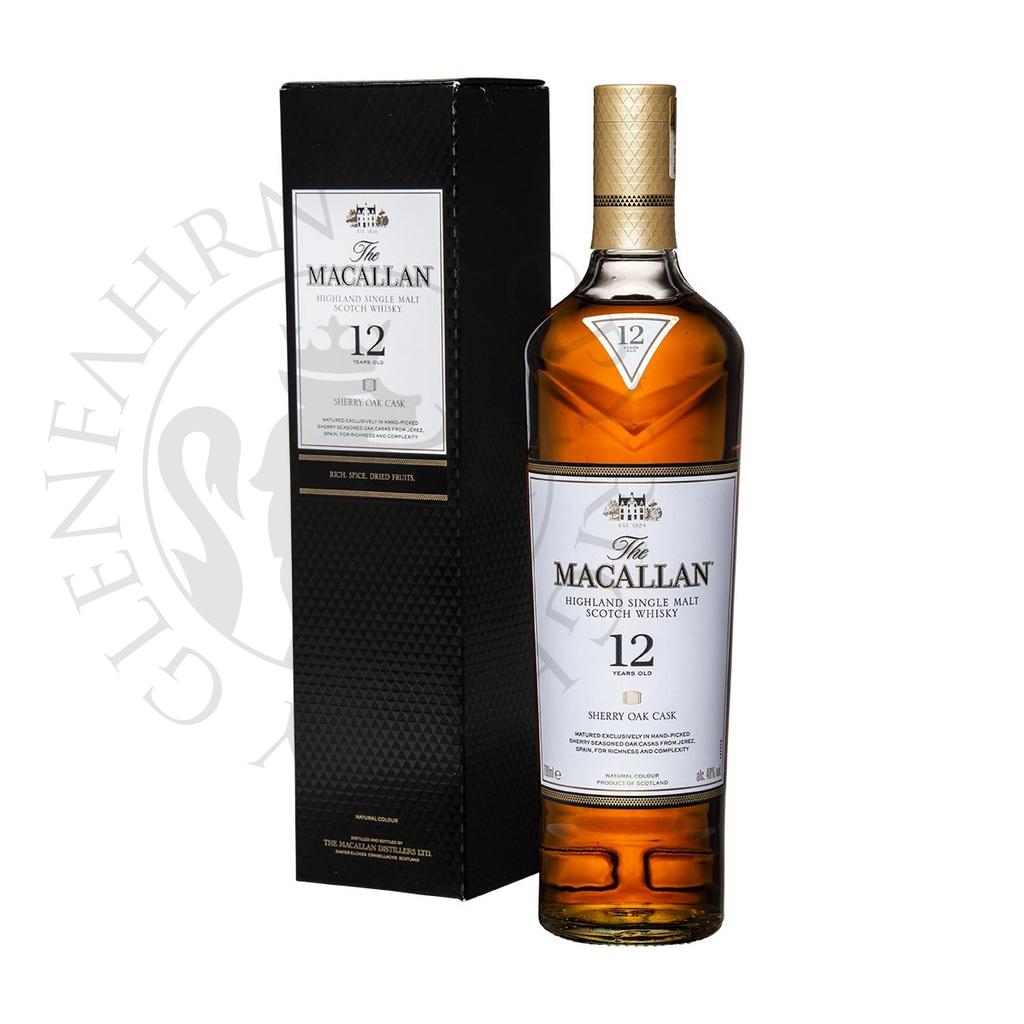 Macallan 12y Sherry Oak Cask Single Malt Scotch Whisky 70cl