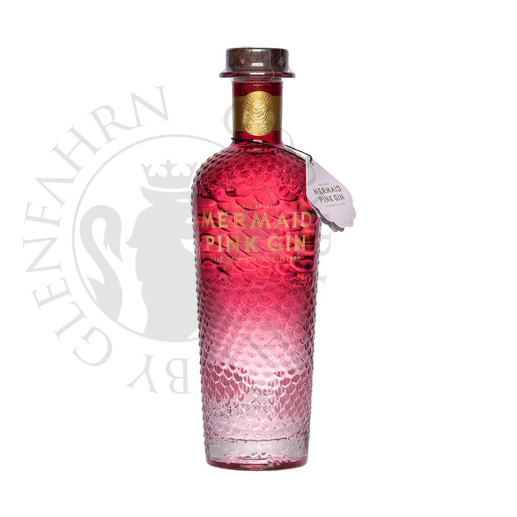 Mermaid Pink Gin Isle of Wight Small Batch Gin 70cl