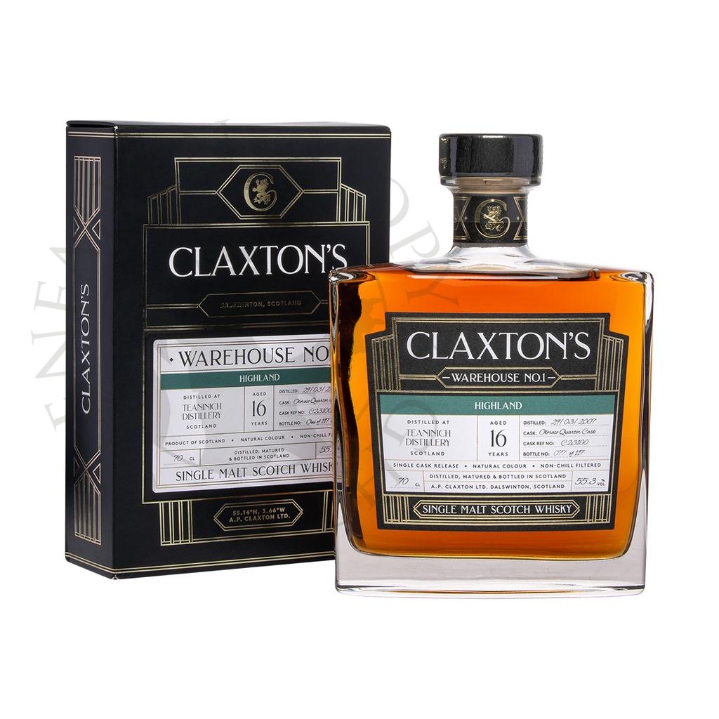 Teaninich 2007 16y Cask#C23100 Warehouse No.1 Claxton's Single Malt Scotch Whisky 70cl