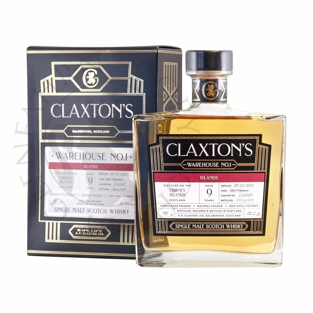Orkney Islands 2012 9y Cask#C22067 Warehouse No.1 Claxton's 70cl