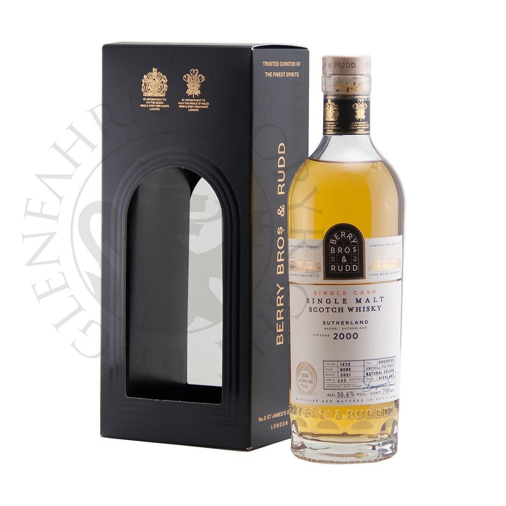 Sutherland 2000 21y Cask#1432 Berry Bros. & Rudd Single Malt Scotch Whisky 70cl