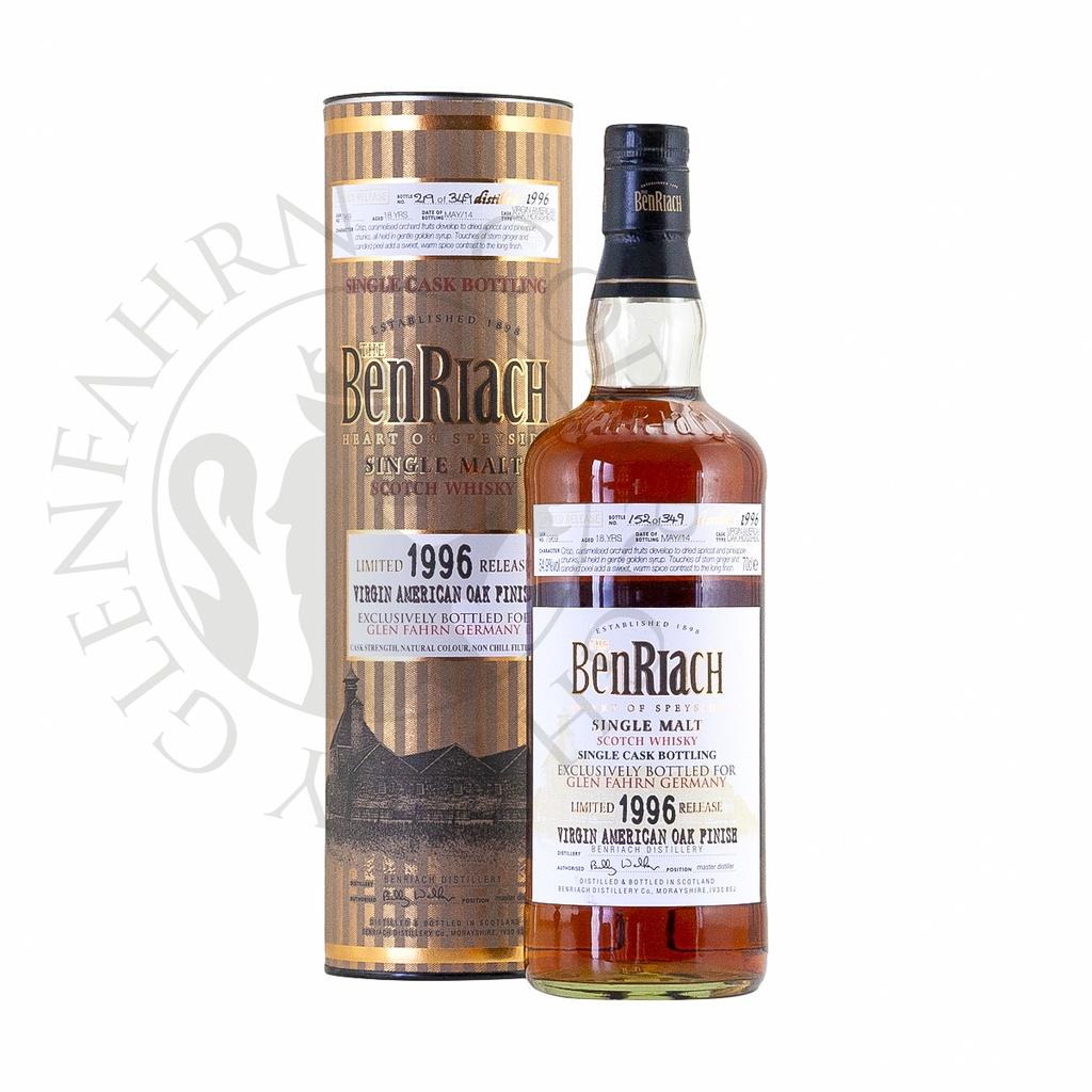 BenRiach 1996 18y Cask#7969 Virgin American Oak Finish for Glen Fahrn Germany 70cl