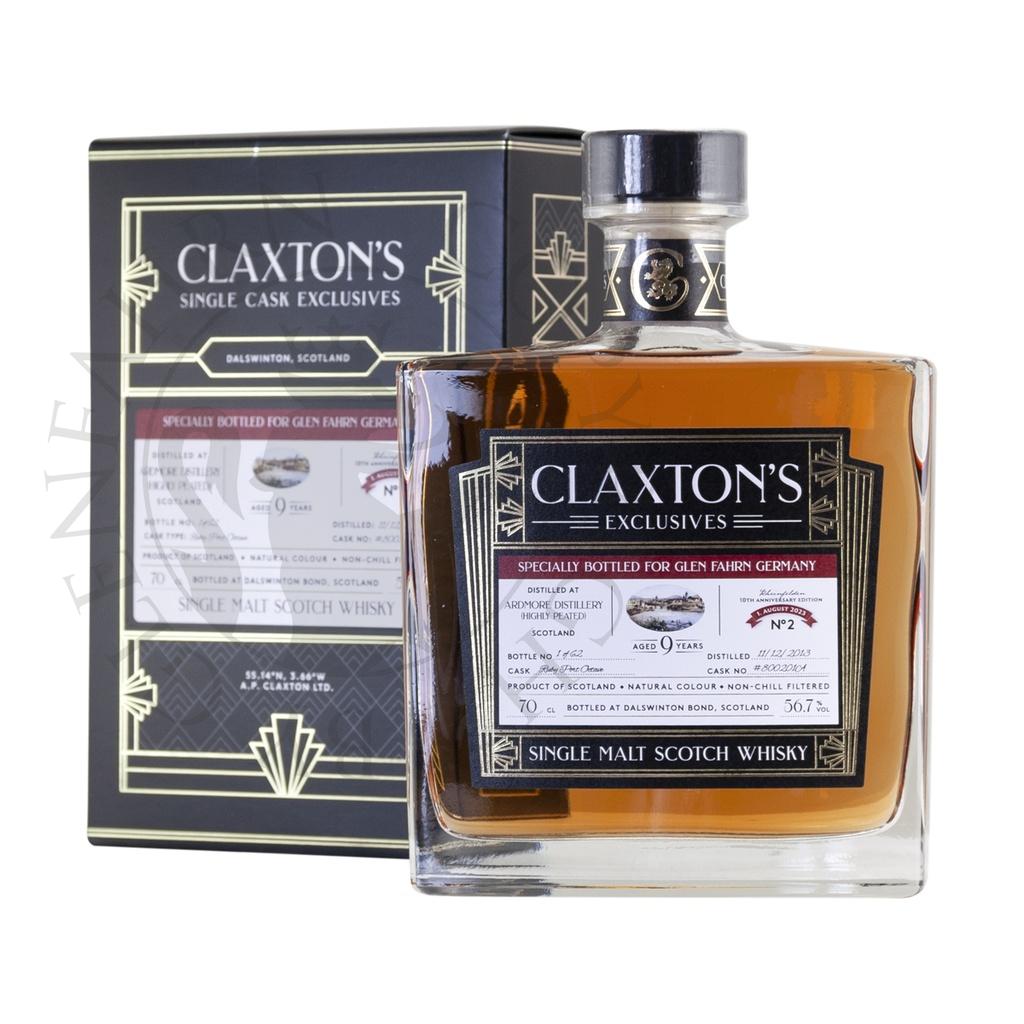 Ardmore 2013 9y Cask#800201CA 10th Anniversary Glen Fahrn Rheinfelden Claxton's 70cl