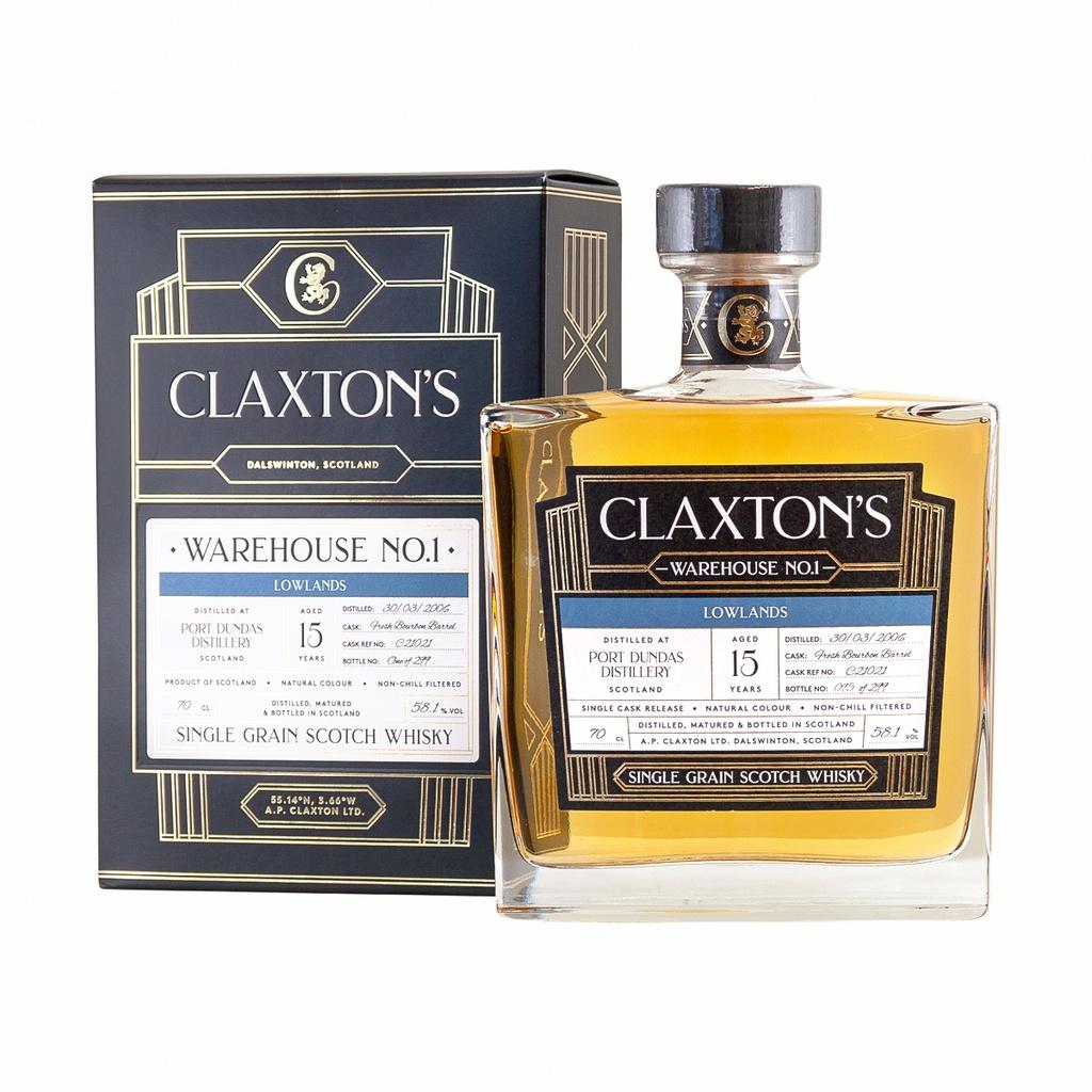 Port Dundas 2006 15y Cask#C21021 Warehouse No.1 Claxton's Single Grain Scotch Whisky 70cl