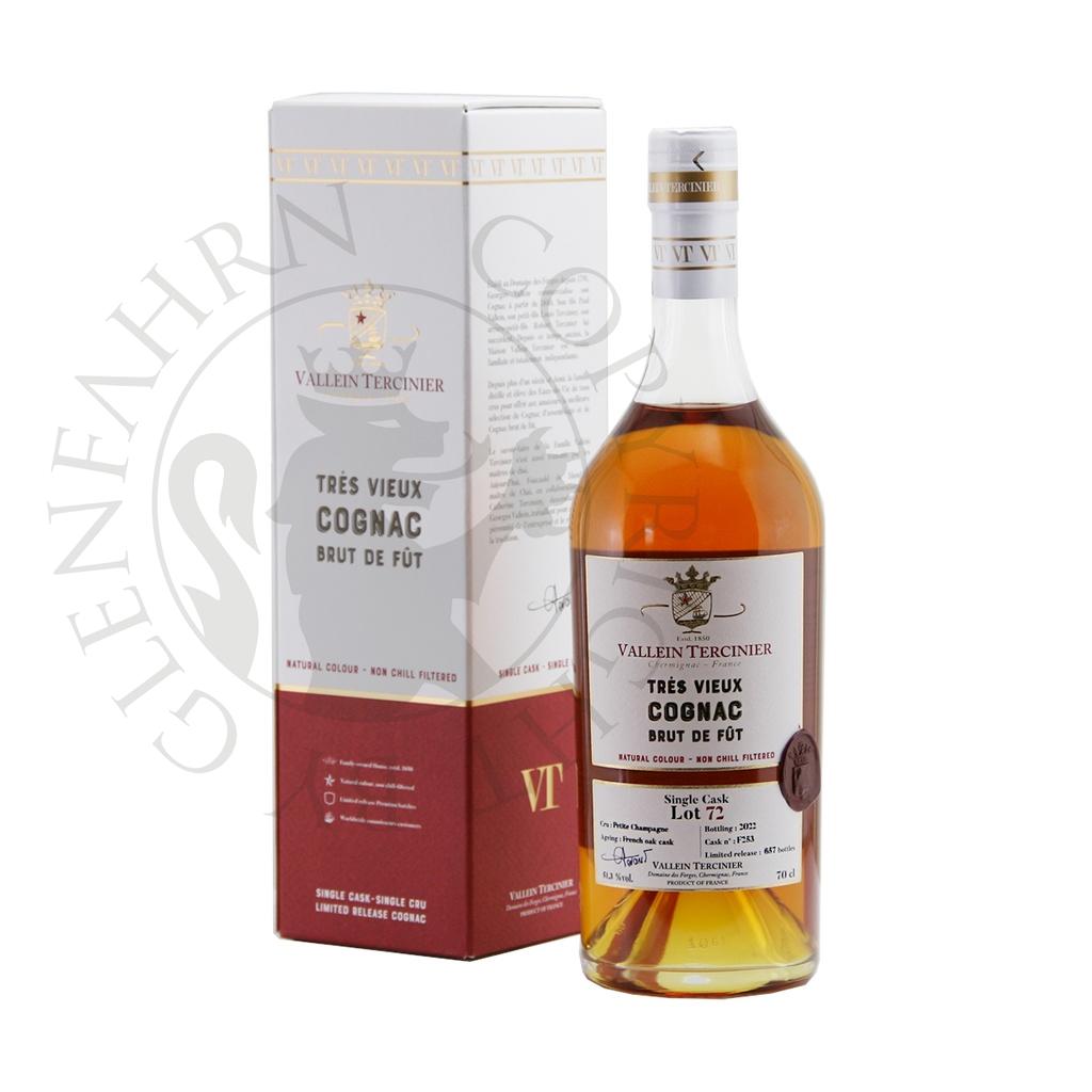 Vallein-Tercinier Lot 72 Cask#F253 Brut de Fut Tres Vieux Cognac Petite Champagne 70cl