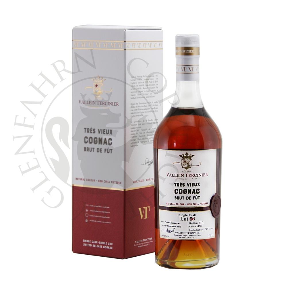 Vallein-Tercinier Lot 66 Cask#151 Brut de Fut Tres Vieux Cognac Petite Champagne 70cl