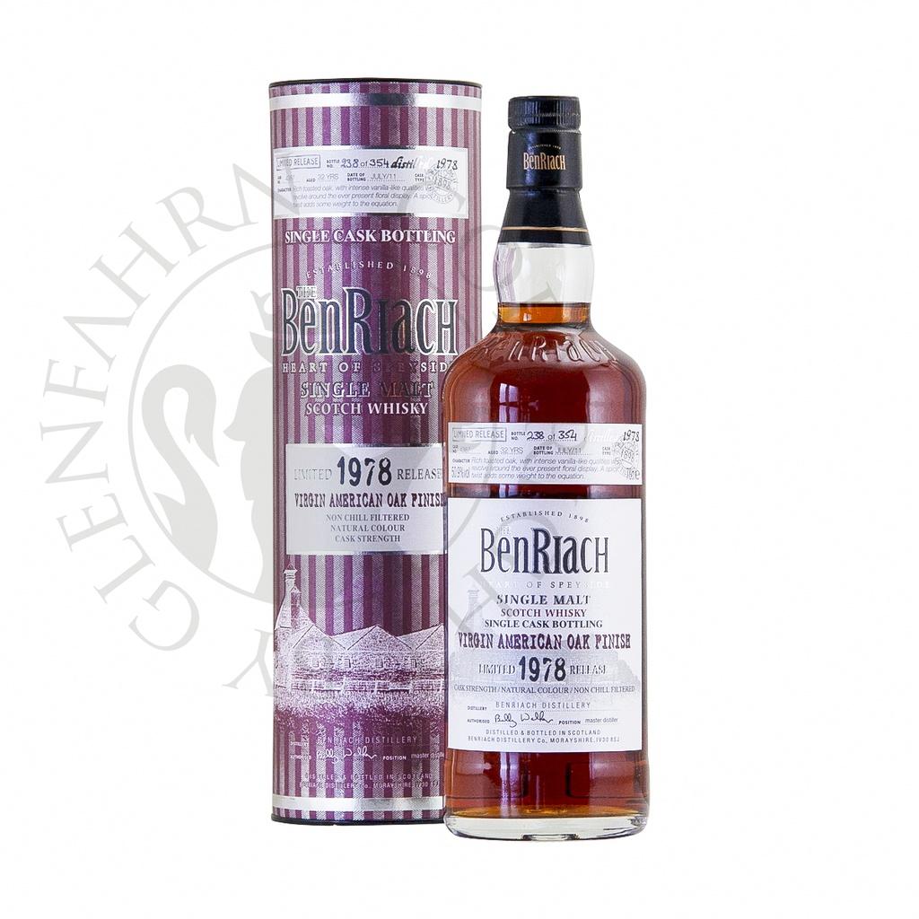 BenRiach 1978 32y Cask#4387 Virgin American Oak Finish 70cl