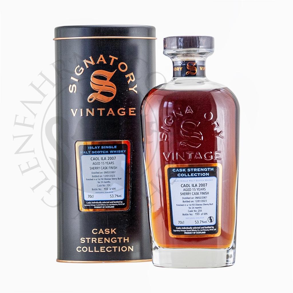 Caol Ila 2007 15y Cask#204 Cask Strength Collection Signatory 70cl