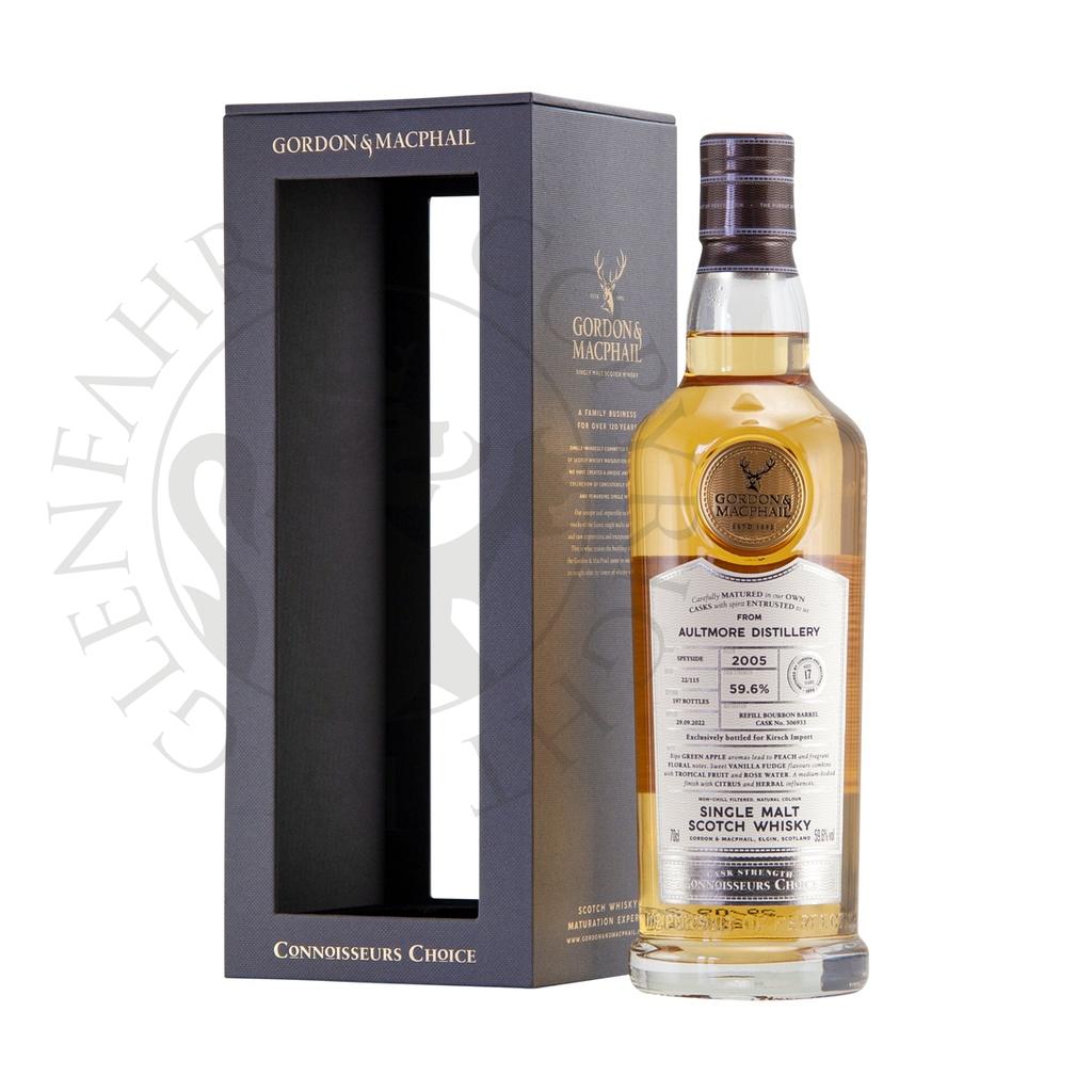 Aultmore 2005 17y Bourbon Cask#306933 Connoisseurs Choice Cask Strength Gordon & MacPhail 70cl