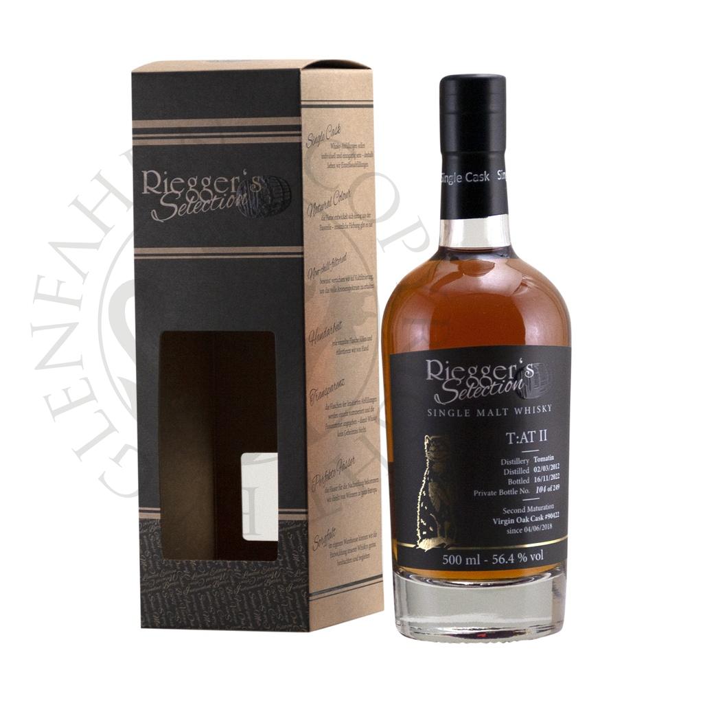 Tomatin T:AT II 2012 10y Virgin Oak Cask#90422 Riegger's Selection Single Malt Whisky 70cl