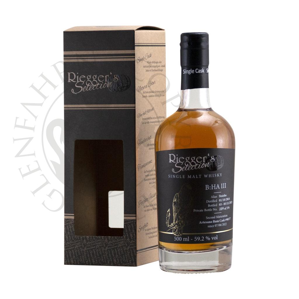 Bunnahabhain Staoisha B:HA III 2014 9y Rum Cask#90377 Riegger's Selection Single Malt Whisky 70c