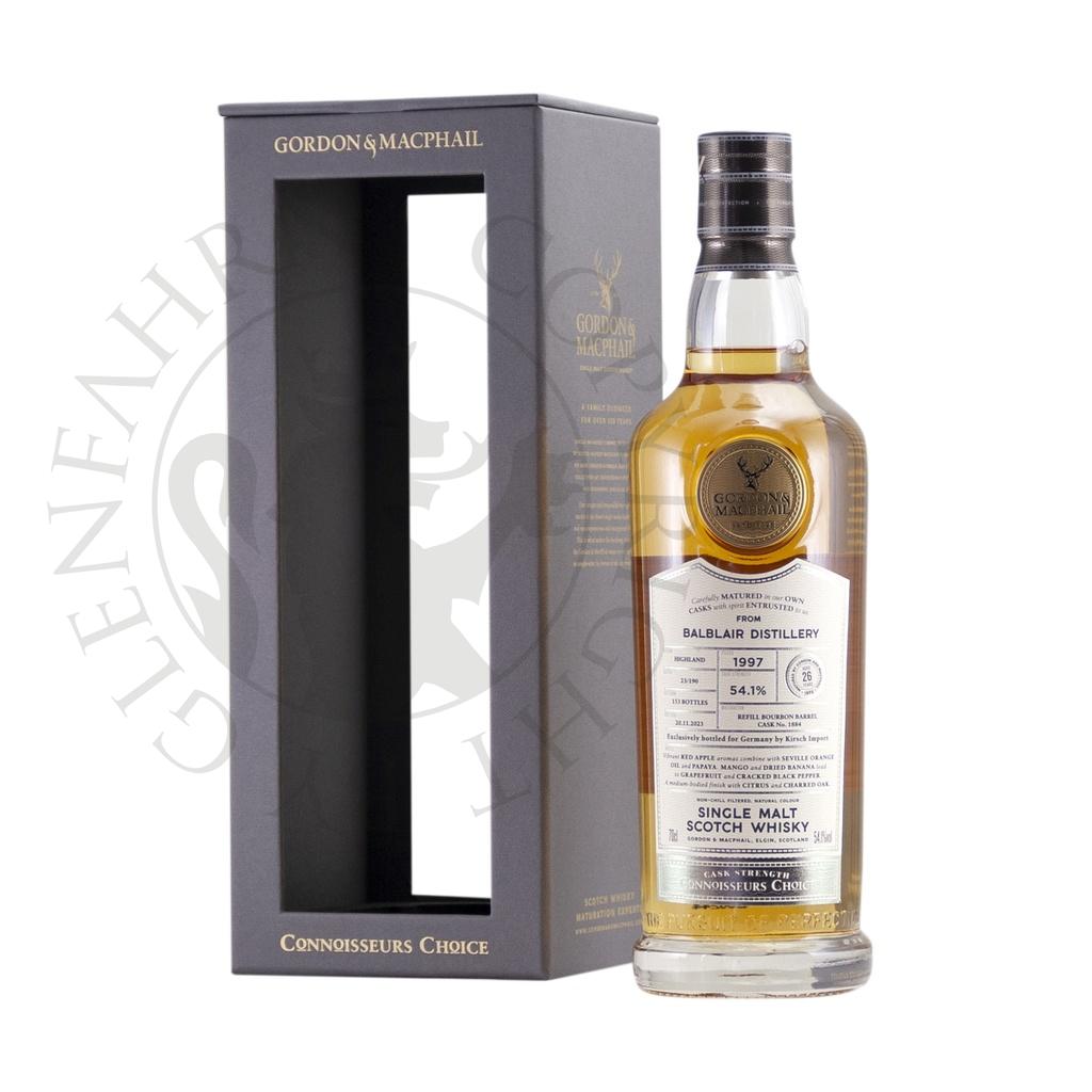 Balblair 1997 26y Cask#1884 Connoisseurs Choice Cask Strength Gordon & MacPhail 70cl