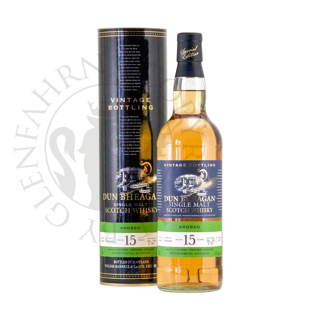 Ardbeg 2001 15y Cask#256,258,380 Dun Bheagan 70cl