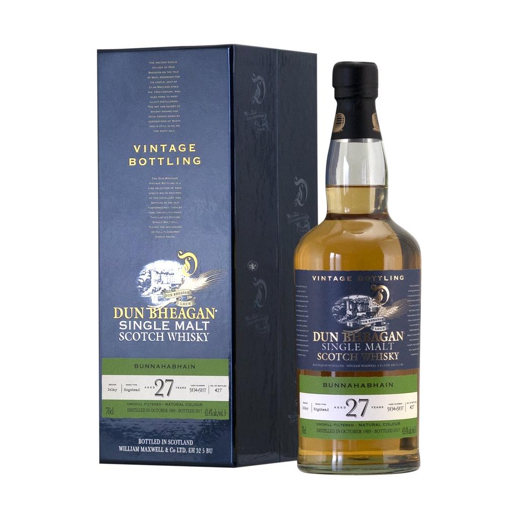 Bunnahabhain 1989 27y Casks#5834,5837 Dun Bheagan 70cl