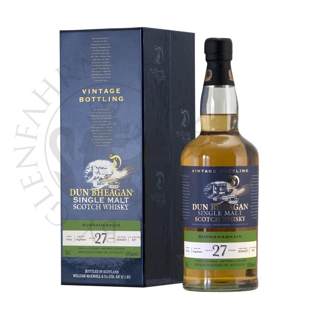 Bunnahabhain 1989 27y Casks#5834,5837 Dun Bheagan 70cl