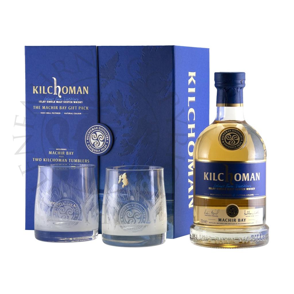Kilchoman Machir Bay Geschenkpackung mit 2 Gläsern 70cl