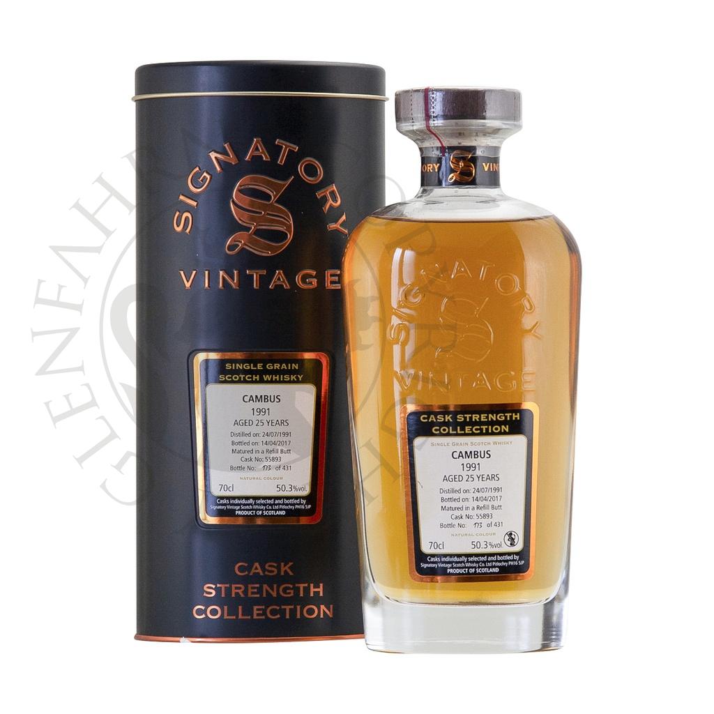Cambus 1991 25y Cask#55893 Cask Strength Collection Signatory 70cl