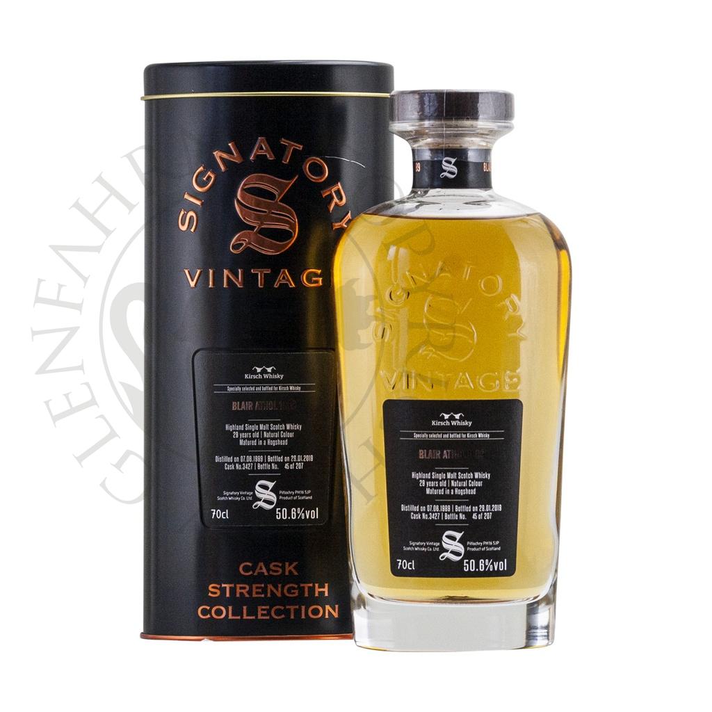 Blair Athol 1989 29y Cask#3427 bot. for Kirsch Cask Strength Collection Signatory 70cl