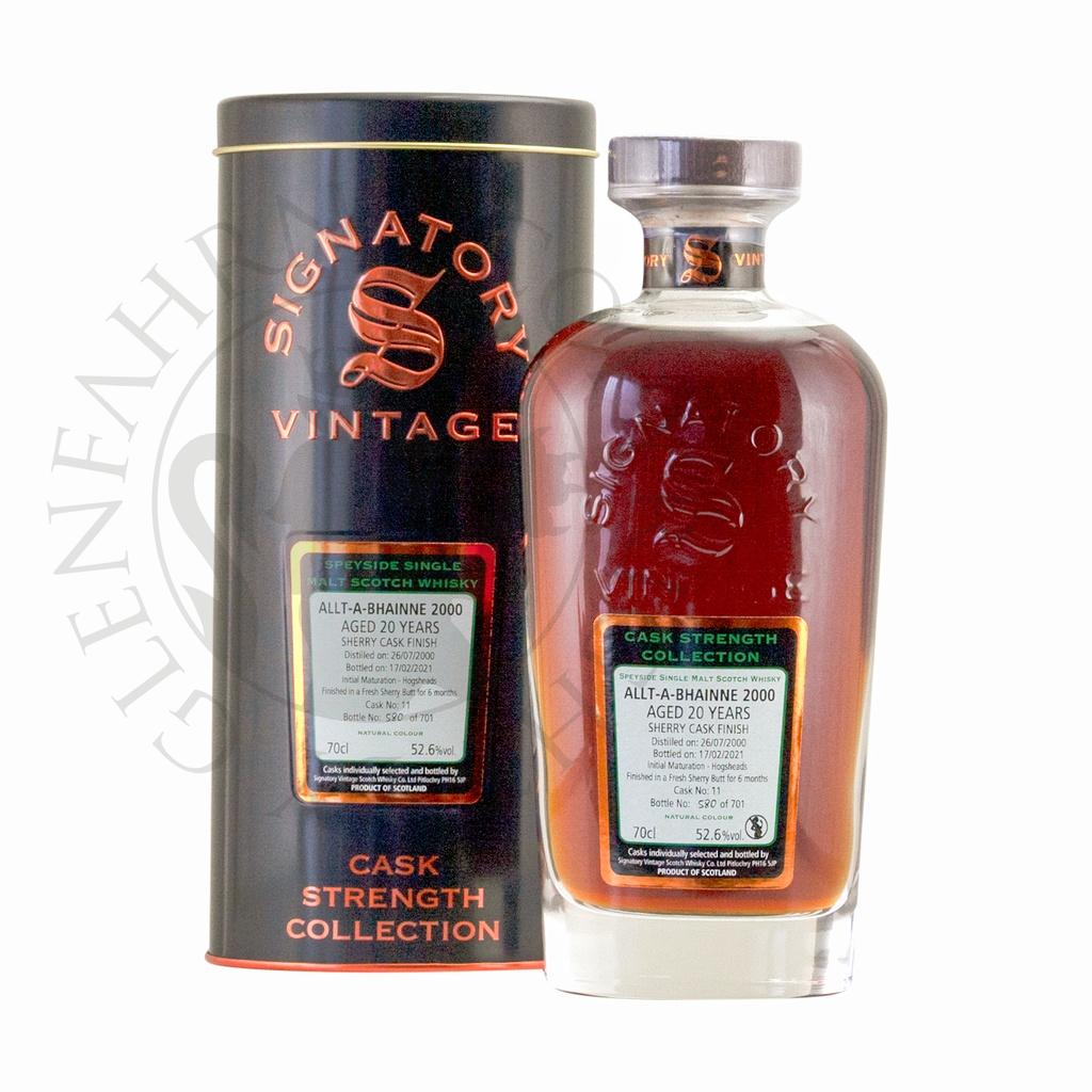Allt-a-Bhainne 2000 20y Cask#11 Cask Strength Collection Signatory 70cl