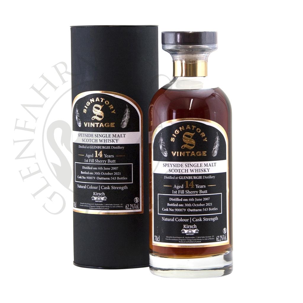 Glenburgie 2007 14y Sherry Butt#900079 bot. for Kirsch Signatory 70cl