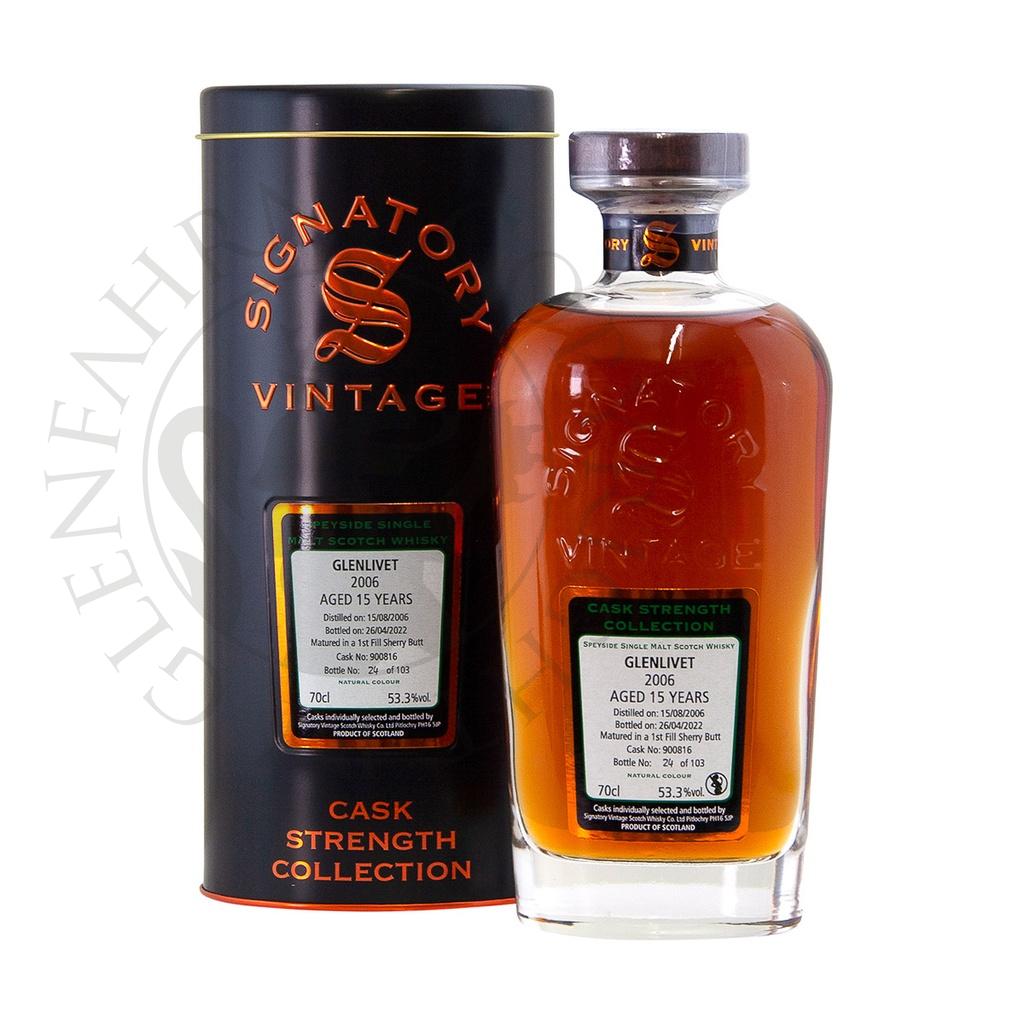 Glenlivet 2006 15y Cask#900816 Cask Strength Collection Signatory 70cl