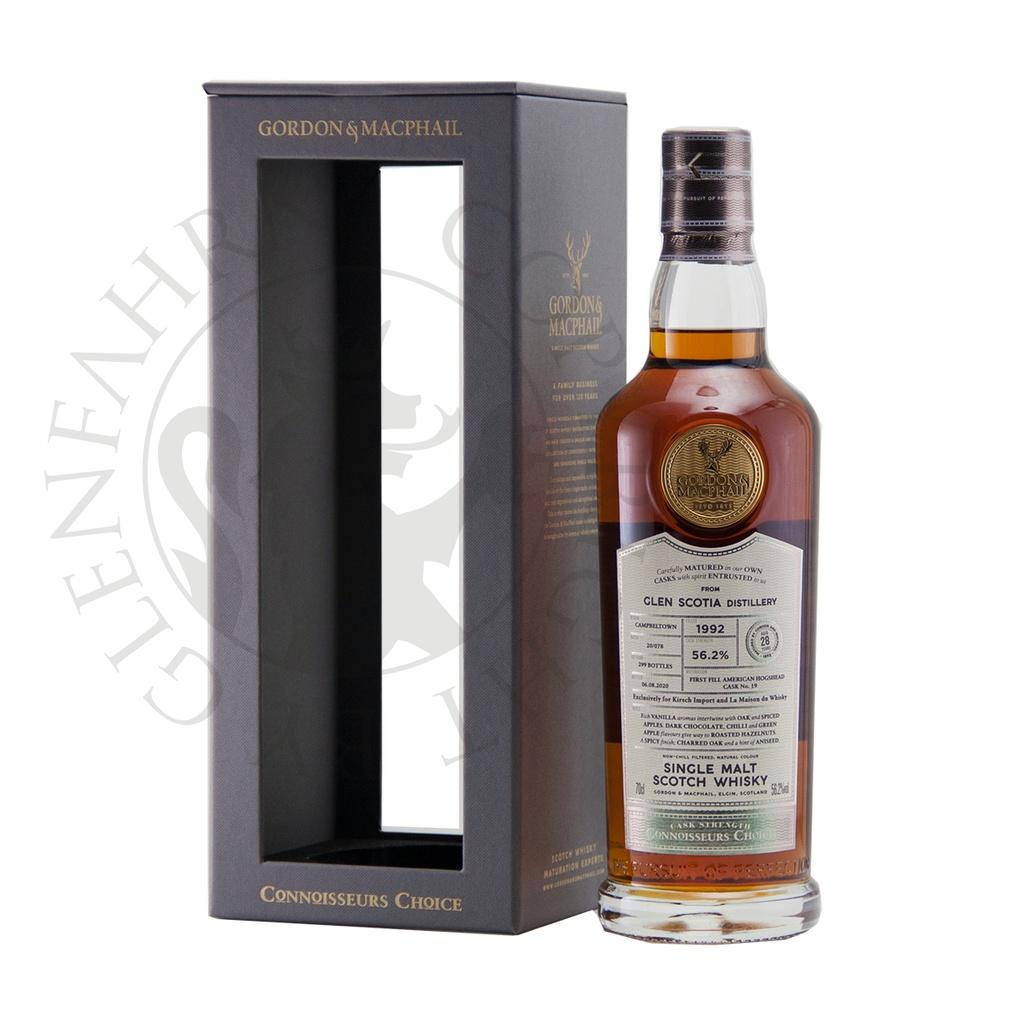 Glen Scotia 1992 28y Cask#19 20/078 Connoisseurs Choice Cask Strength Gordon & MacPhail 70cl