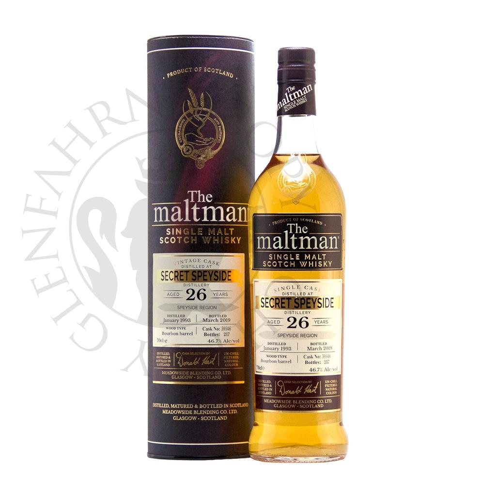 Secret Speyside 1993 26y Cask#59546 The Maltman Meadowside Blending 70cl