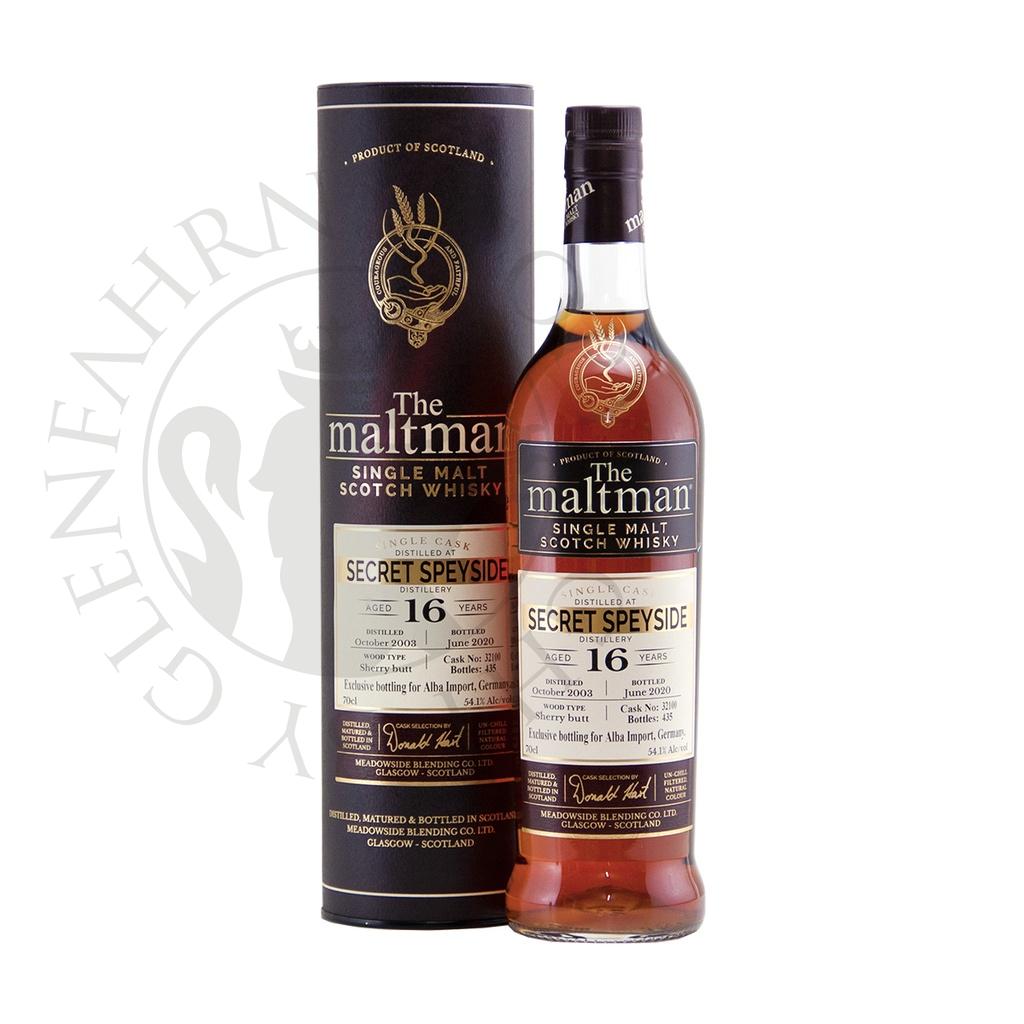 Secret Speyside 2003 16y Cask#32100 The Maltman Meadowside Blending 70cl