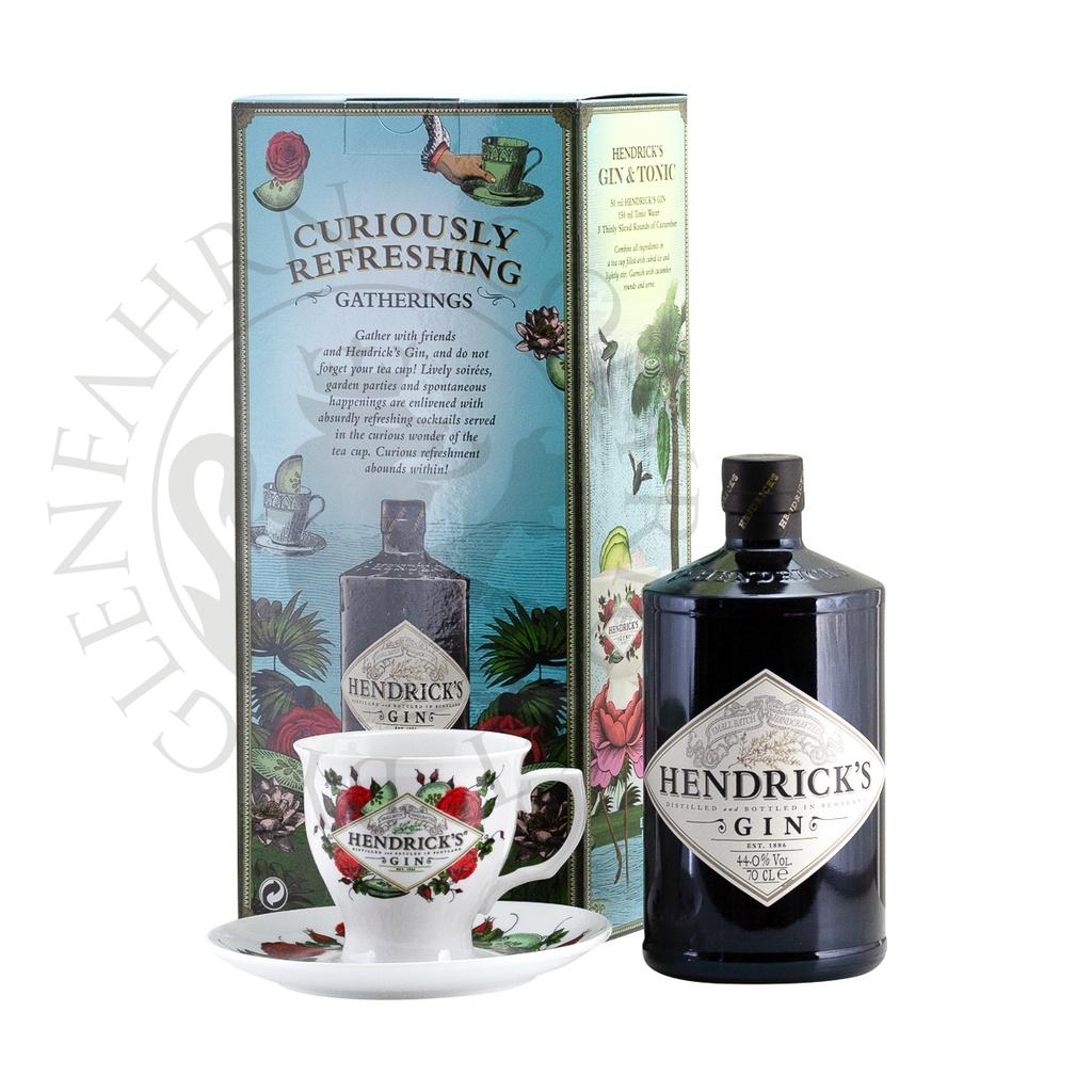 Hendrick's Gin Geschenkpackung mit Hendrick's Tee-Tasse 70cl