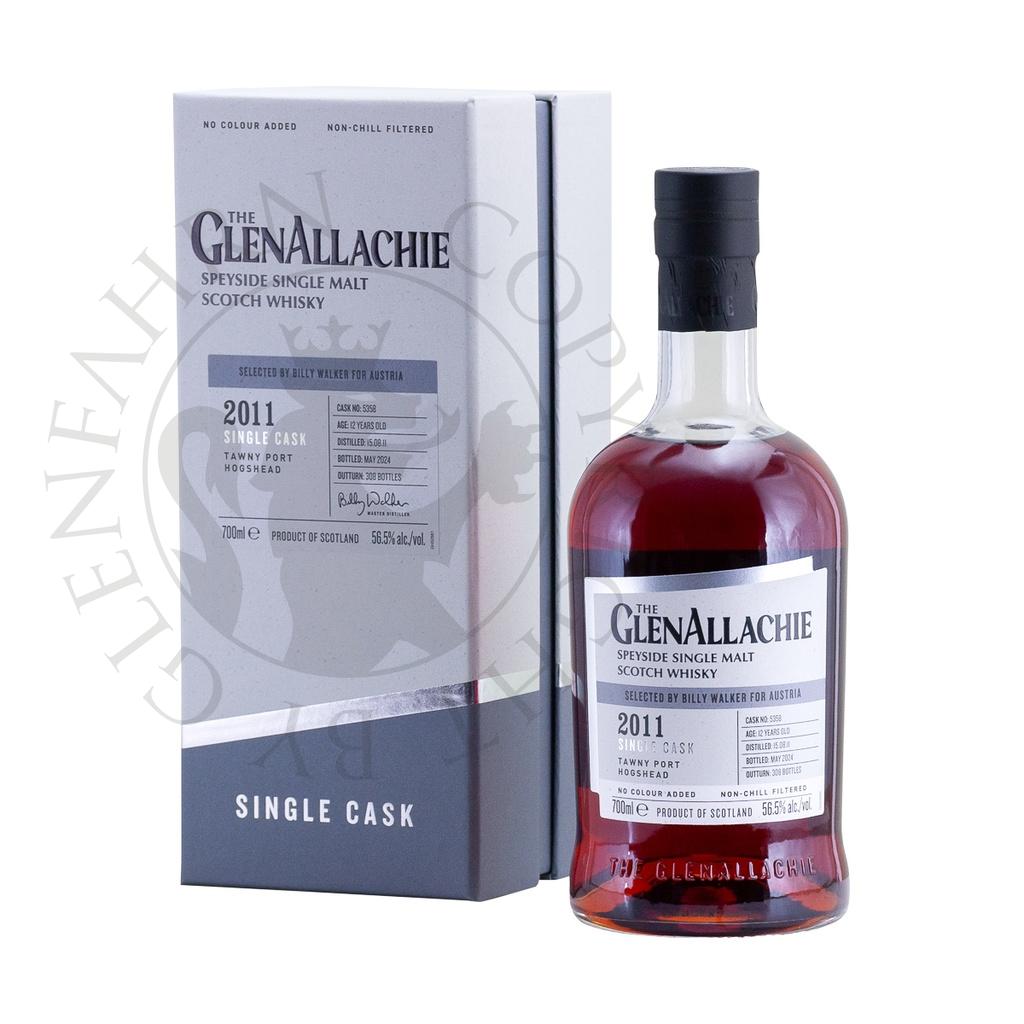 GlenAllachie 2011 12y Cask#5358 Tawny Port Hogshead Single Malt Scotch Whisky 70cl