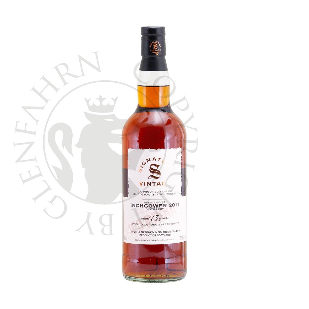 Inchgower 2011 13y 1st Fill Oloroso Sherry Butts 100 Proof Edition #53 Signatory Vintage Single Malt Scotch Whisky 70cl