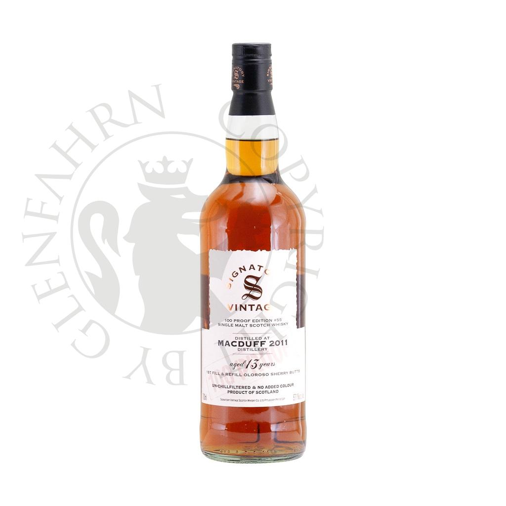 Macduff 2011 13y 1st Fill & Refill Oloroso Sherry Butts 100 Proof Edition #55 Signatory Vintage Single Malt Scotch Whisky 70cl
