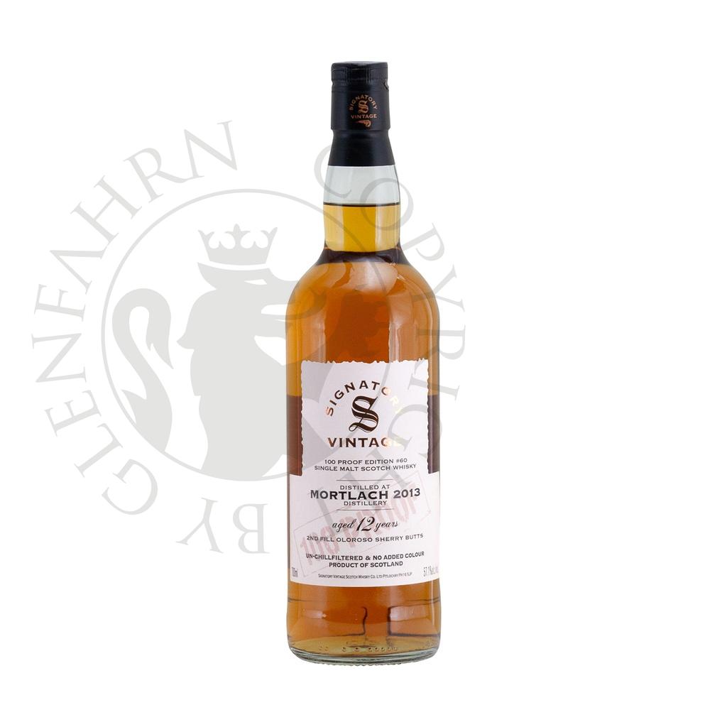 Mortlach 2013 12y 2nd Fill Oloroso Sherry Butts 100 Proof Edition #60 Signatory Vintage Single Malt Scotch Whisky 70cl