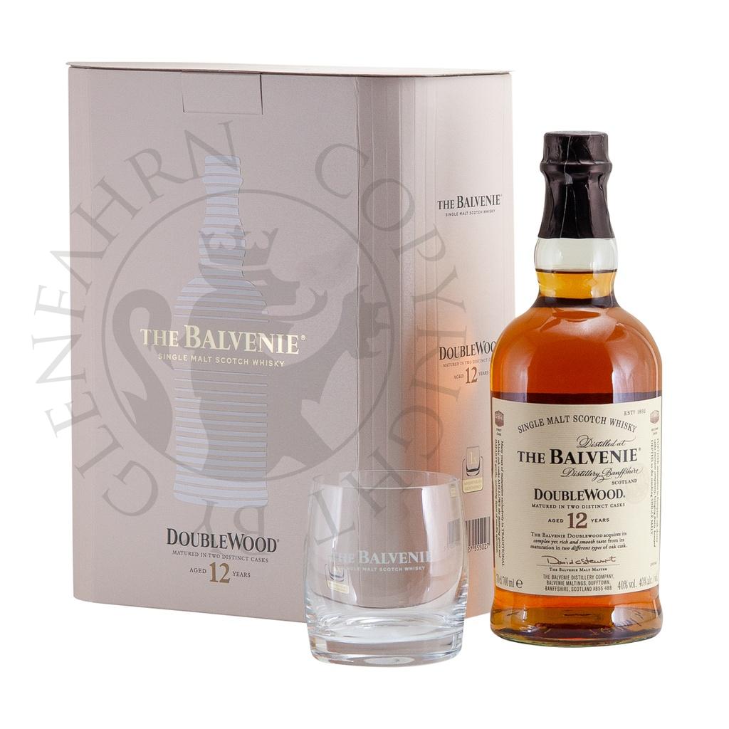 Balvenie 12y Double Wood Geschenkpackung mit Tumbler Single Malt Scotch Whisky 70cl 