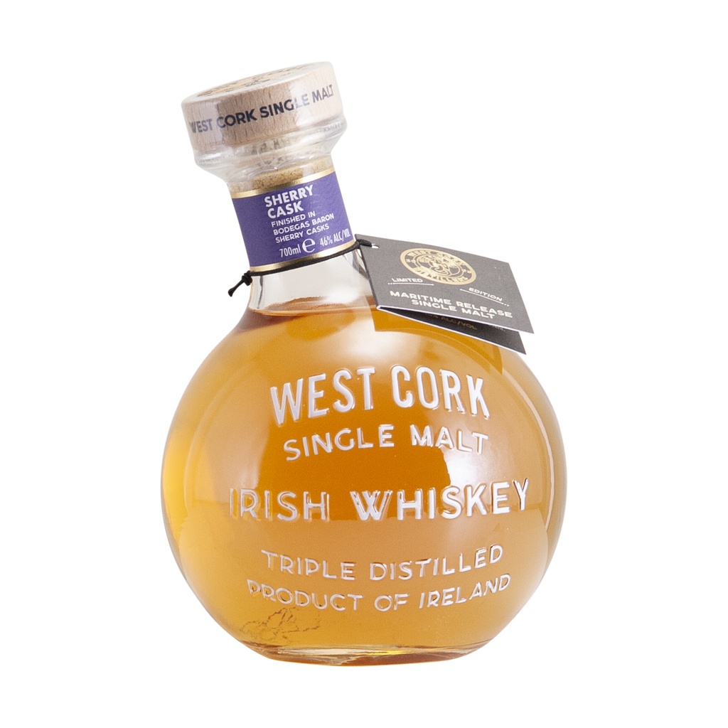 West Cork Maritime Sherry Cask Finished Small Batch Single Malt Irish Whiskey 70cl