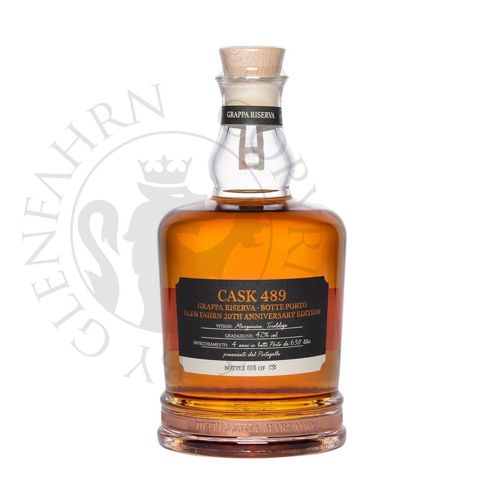 Marzadro 4 anni Single Cask #489 Glen Fahrn 20th Anniversary Edition Grappa Riserva 70cl