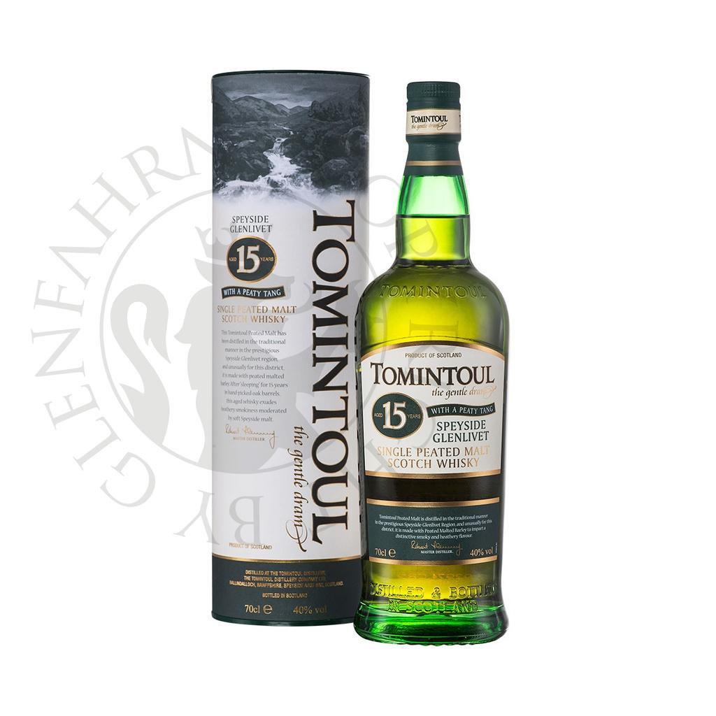 Tomintoul 15y with a Peaty Tang Single Malt Scotch Whisky 70cl
