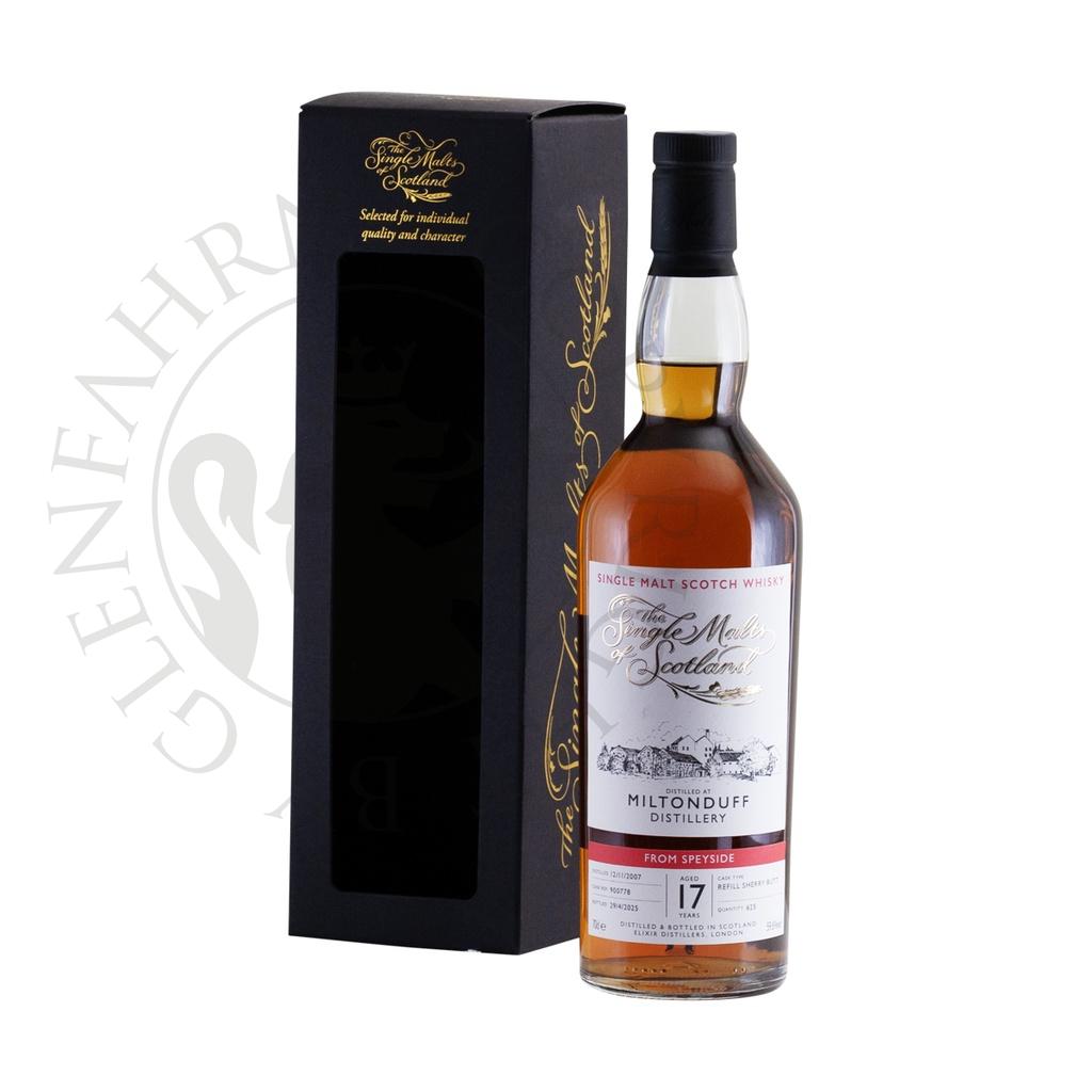 Miltonduff 17y  Cask# 900778 Dist. 12-11-2007 Bot. 29-04-2025 Single Malts of Scotland 70cl