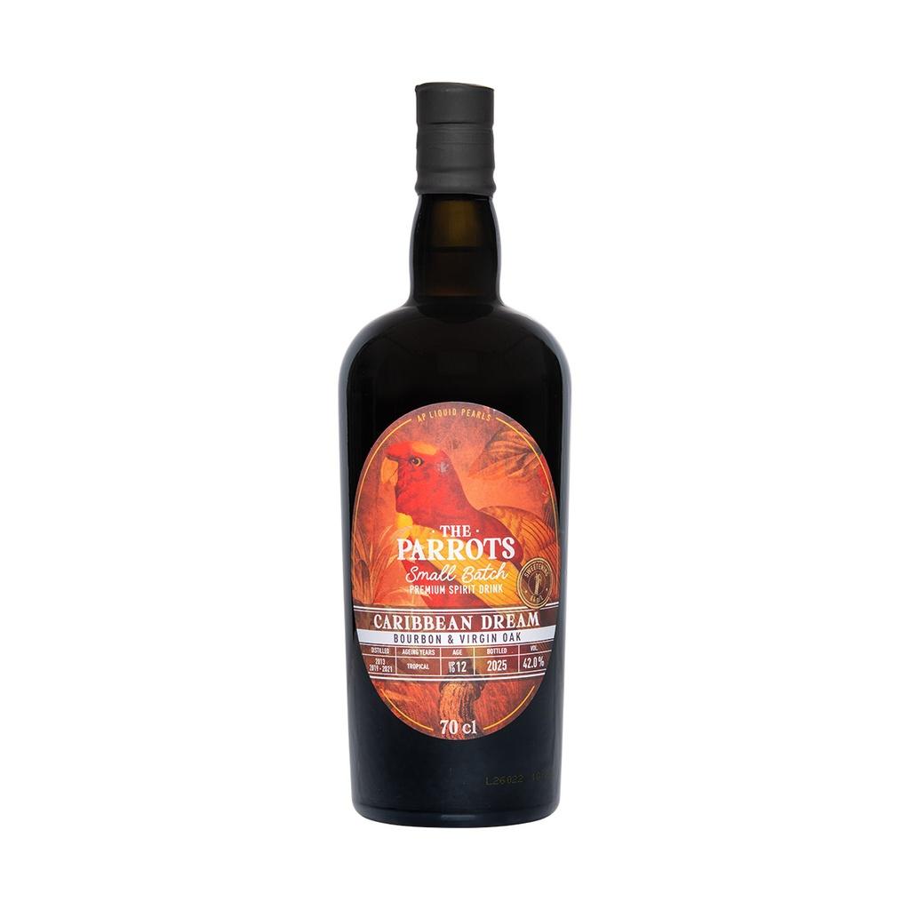 Caribbean Dream Chattering Lory The Parrots Small Batch Rum Based Premium Spirit Drink 70cl