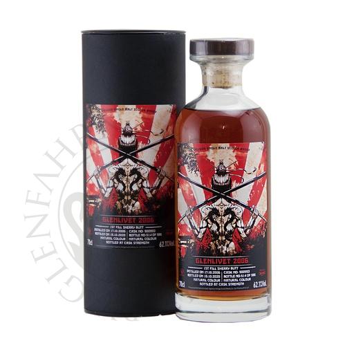 [G-sig127-R] Glenlivet 2006 13y Cask#900993 Samurai Signatory 70cl