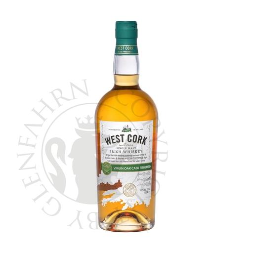 [G-wec020] West Cork Virgin Oak Cask Finished Small Batch Single Malt Irish Whiskey 70cl