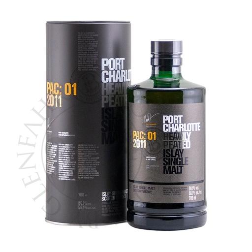 [G-bru204] Bruichladdich Port Charlotte 2011 8y PAC:01 Islay Single Malt Whisky 70cl